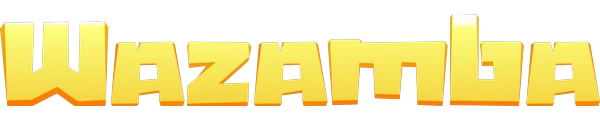 Wazamba – żółte logo na ciemnym tle
